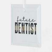 Zahnarzt/Zahnarzt/Zahnärztin Ornament Aus Glas (Vorderseite links)