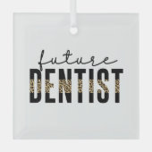 Zahnarzt/Zahnarzt/Zahnärztin Ornament Aus Glas (Vorderseite)