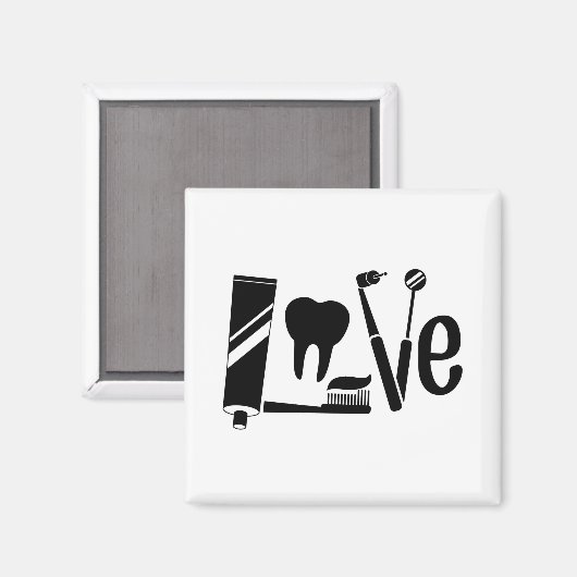 Zahnarzt | Zahnarztfachleute Geschenke Magnet (Vorderseite/Rückseite)