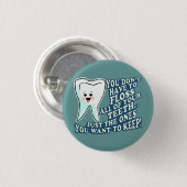 Zahnarzt-Zahnarzthelfer Button (Vorne & Hinten)