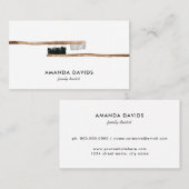 Zahnarzt | Zahnarzthygienie für Wasserfarben Visitenkarte (Vorne/Hinten)