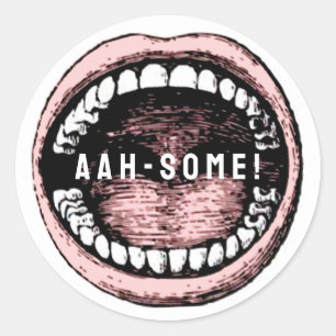 Zahnarzt Zahnarztpraxis Runder Aufkleber