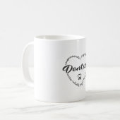 Zahnarzt, Zahnarztschule, Zahnarztbüro Kaffeetasse (Vorderseite Links)