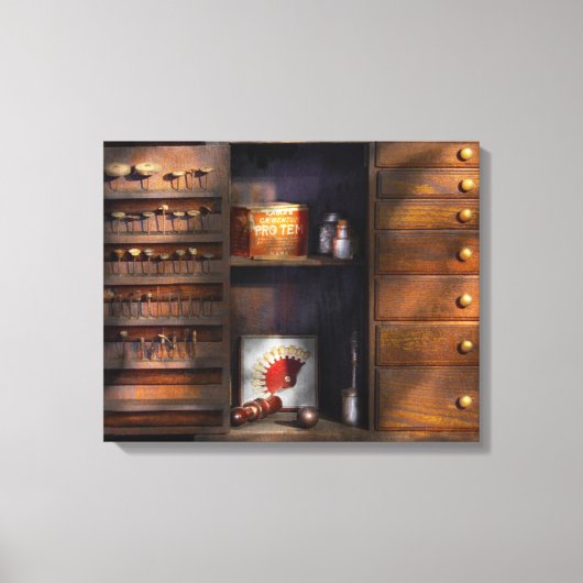 Zahnarzt - Zahnbürste Leinwanddruck (Vorderseite)