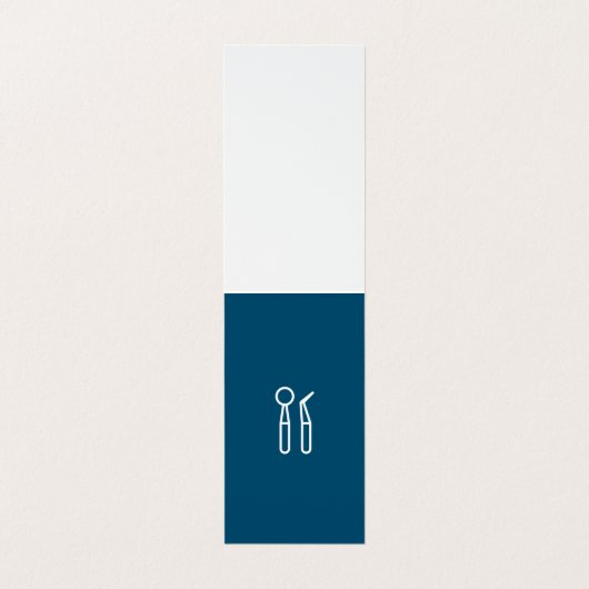 Zahnarzt | Zahnbürste Visitenkarten (Innenseite Aufgefaltet)