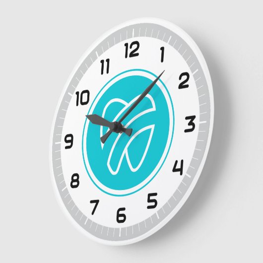 Zahnarzt | Zähne Große Wanduhr (Winkel)