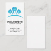 Zahnarzt | Zähne Icon Business Card Visitenkarte (Vorne/Hinten)