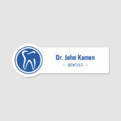 Zahnarzt | Zähne-Logo Namensschild (Vorderseite)