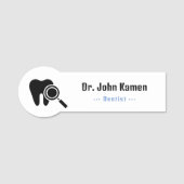 Zahnarzt | Zähne-Logo Namensschild (Vorderseite)