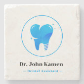 Zahnarzt | Zähne Steinuntersetzer (Vorderseite)