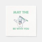 Zahnarzt Zähne Zahnärztin kann den Verlust Serviette (Vorderseite)