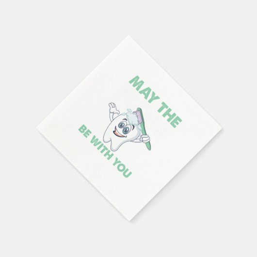 Zahnarzt Zähne Zahnärztin kann den Verlust Serviette (Ecke)