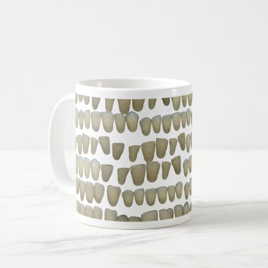 ZAHNARZT-ZAHNHEILKUNDE-ORTHODONTIE-FAULER KAFFEETASSE (Vorderseite Links)