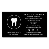 Zahnarzt Zahnklinik für soziale Medien Zahnmedizin Magnetische Visitenkarte (Vorderseite)