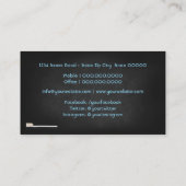 Zahnarzt, Zahnklinik Visitenkarte (Rückseite)