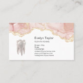 Zahnarzt Zahnklinik Whitening Smile Busine Visitenkarte (Rückseite)