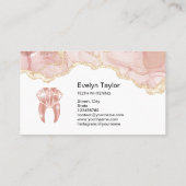 Zahnarzt Zahnklinik Whitening Smile Busine Visitenkarte (Rückseite)