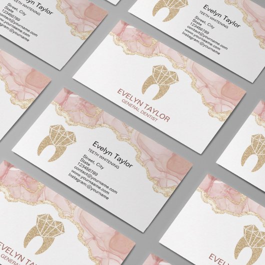 Zahnarzt Zahnklinik Whitening Smile Busine Visitenkarte