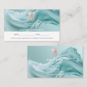 Zahnarzt Zahnklinik Whitening Termin Visitenkarte (Vorne/Hinten)