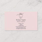 Zahnarzt Zahnklinik Whitening Termin Visitenkarte (Rückseite)