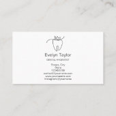 Zahnarzt Zahnklinik Whitening Termin Visitenkarte (Rückseite)