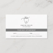 Zahnarzt Zahnklinik Whitening Termin Visitenkarte (Vorderseite)