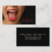 Zahnarzt/zahnmedizinische medizinische visitenkarte (Vorne/Hinten)