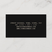 Zahnarzt/zahnmedizinische medizinische visitenkarte (Rückseite)