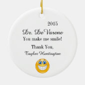 Zahnarzt - Zahnspange - SRF Keramik Ornament (Hinten)