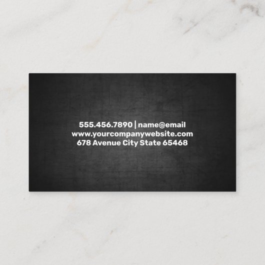 Zahnarzt | Zahnsymbol Terminkarte (Rückseite)