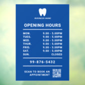 Zahnarzt zur Eröffnung | Minimalistisches Firmenlo Fensteraufkleber (Blatt 3)