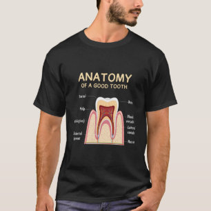 Zahnarztanatomie Zahnarzt Spaß für Kieferorthopädi T-Shirt