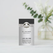 Zahnarztärztin Metallische Ernennung Terminkarte (Stehend Vorderseite)