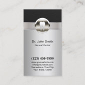 Zahnarztärztin Metallische Ernennung Terminkarte (Vorderseite)