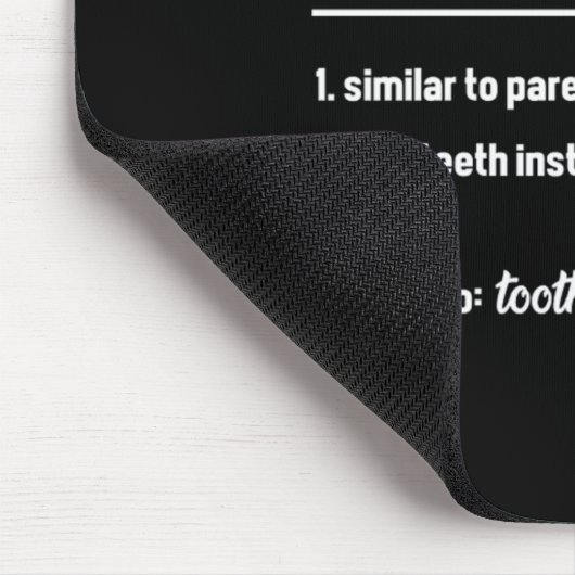 Zahnarztärztin Teeth Gi Mousepad (Ecke)