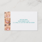 Zahnarztärztin Teeth Smile Visitenkarte (Rückseite)