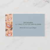 Zahnarztärztin Zahnärztin zaubert Lächelpflege Visitenkarte (Rückseite)