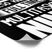 Zahnarztassistent, auch bekannt als Vollzeit-Ninja Poster (Ecke)