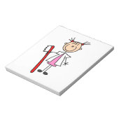 Zahnarztassistent mit Zahnbürste Notizblock (Rotiert)