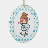 Zahnarztassistent Niedlich Keramik Ornament (Rechts)