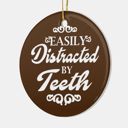 Zahnarztassistent Student Zahnarzt Keramik Ornament (Links)