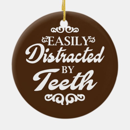 Zahnarztassistent Student Zahnarzt Keramik Ornament (Hinten)