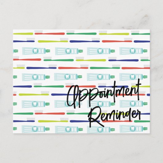 Zahnarztberuf Erinnerung Postkarte (Vorderseite)