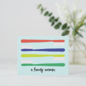 Zahnarztberuf Erinnerung Postkarte (Stehend Vorderseite)