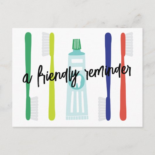 Zahnarztberuf Erinnerung Postkarte (Vorderseite)