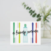 Zahnarztberuf Erinnerung Postkarte (Stehend Vorderseite)