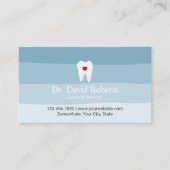 Zahnarztberuf-Zelt-Herz Blue-Shades-Zahnarzt Terminkarte (Vorderseite)