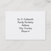 Zahnarztbestellung mit Niedlichem Zelt Terminkarte (Rückseite)