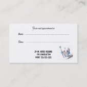 Zahnarztbestellung Whimsy Office Card Terminkarte (Vorderseite)