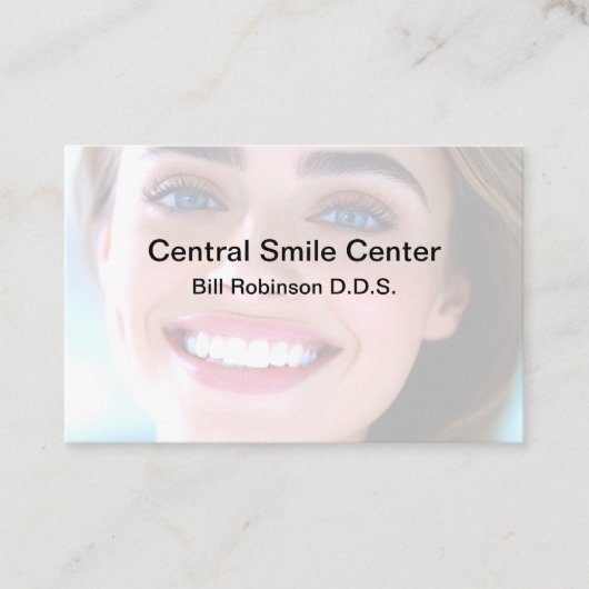 Zahnarztbüro Erinnerungen Visitenkarte (Vorderseite)